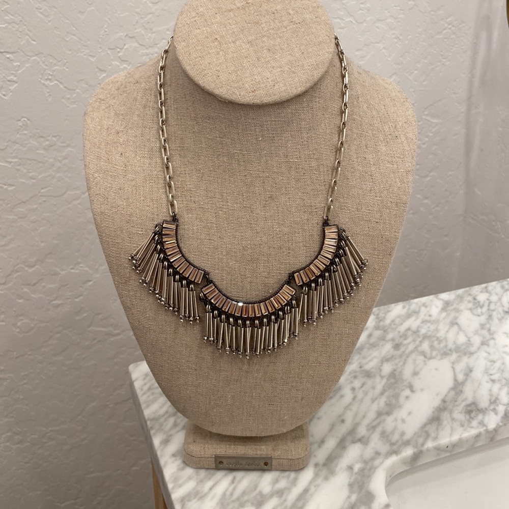 Stella & Dot Reversible ~sparkle fringe statement necklace✨